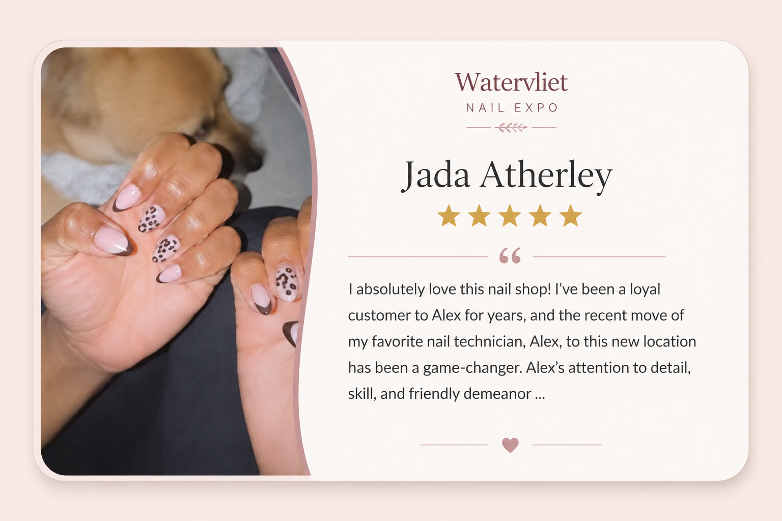 Five star review from Jada Atherley
